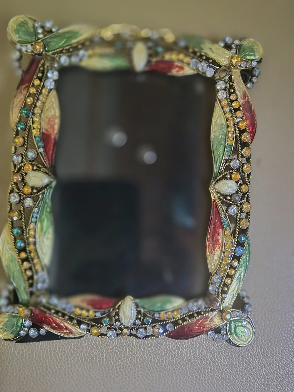 Multicolor Jeweled Decorative Picture Frame 6x4